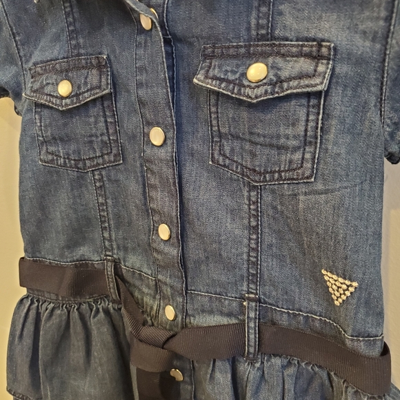 Baby girl's Denim dress and Bloomer Set - Picture 2 of 6